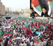 ڈرون حملوں کے خلاف کراچی میں تحریک انصاف کا دھرنا، ہزاروں افراد کی شرکت، امریکیوں کو نکال دیا جائے، عمران خان