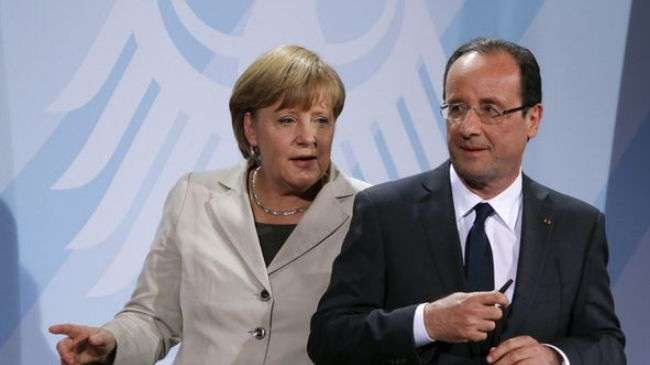 Merkel Hollande Hold Talks On Eurozone Crisis Islam Times