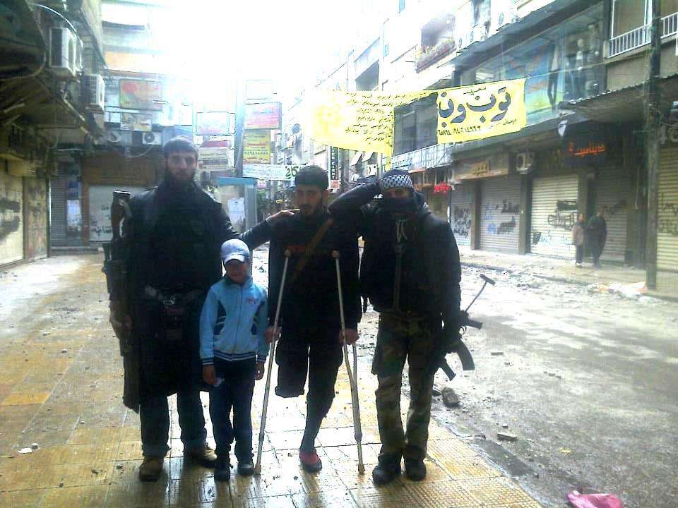 مقاتلوا ما يسمى ب الجيش السوري الحر في مخيم اليرموك