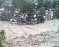 بھارتی ریاست اترا کھنڈ میں سیلاب سے زبردست تباہی اور ہلاکتیں
