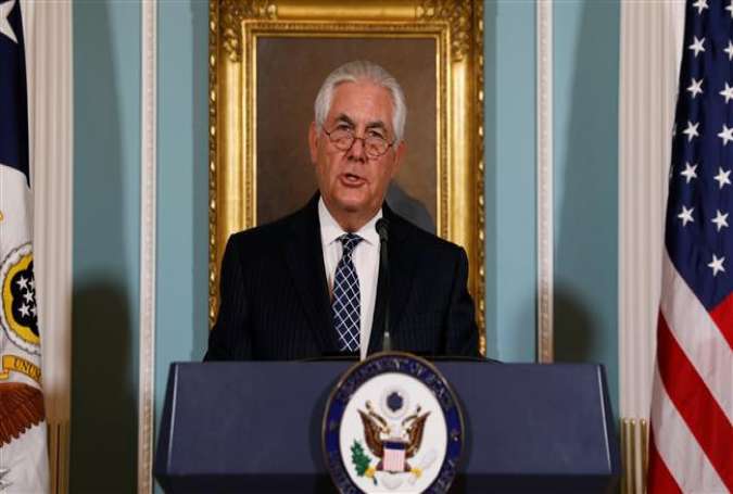 US Secretary of State Rex Tillerson delivers remarks on the 2016 International Religious Freedom Annual report at the State Department in Washington, US, August 15, 2017. (Photo by Reuters)
