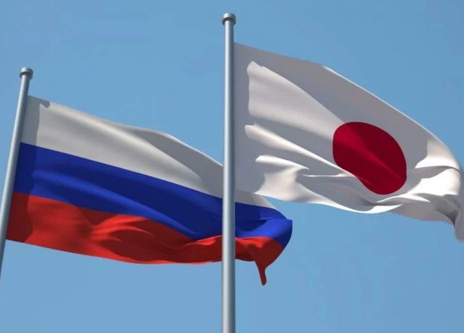 Japan Russia flags