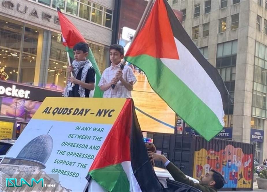 Hundreds Rally in Times Square for International Al Quds Day