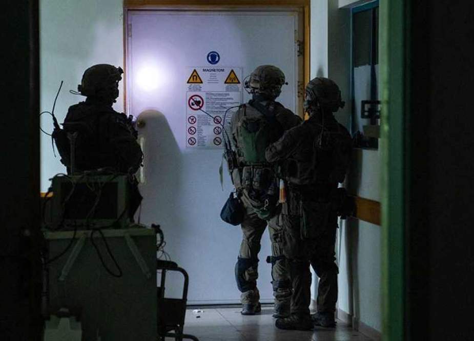 Israeli’ occupation forces in Al-Shifa Medical Complex
