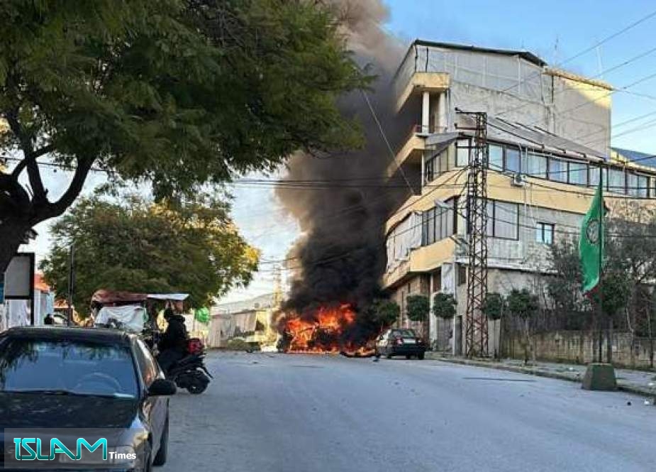 غارة جوية إسرائيلية استهدفت سيارة في وسط مدينة النبطية