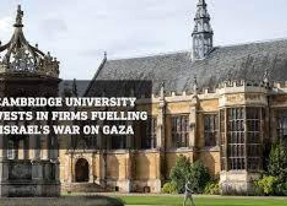 Cambridge University investing millions in firms involved in Israel’s war on Gaza