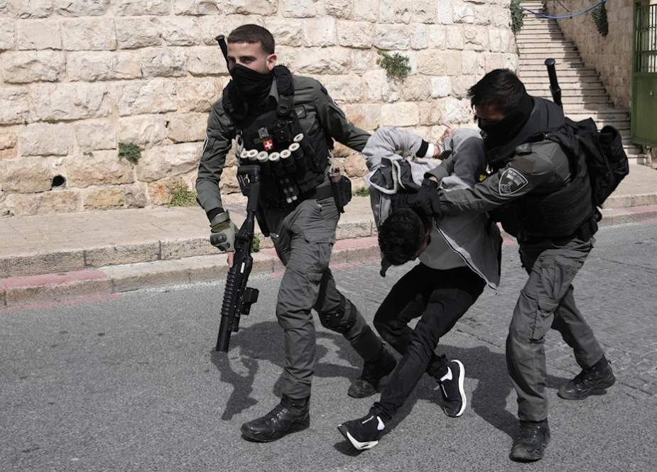 Israeli occupation forces assault Palestinian worshippers heading to al-Aqsa Mosque for prayers.