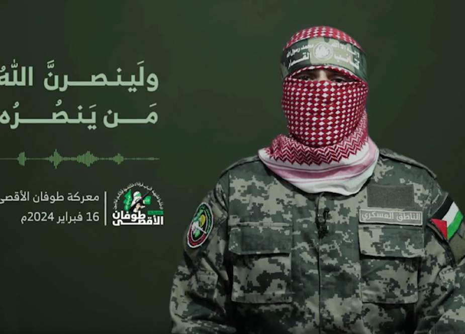 Abu Obeida, the spokesperson for Hamas