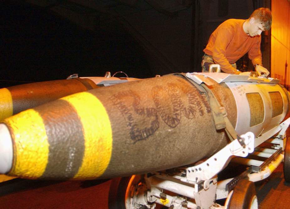 MK-84 2000-pound bombs