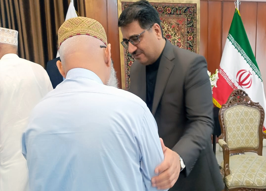 کراچی، جماعت اسلامی کے وفد کی ایرانی قونصلیٹ میں قونصل جنرل حسن نوریان سے ملاقات و تعزیت
