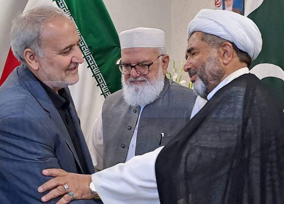 ملی یکجہتی کونسل کے وفد کی ابراہیم رئیسی کی شہادت پر ایرانی سفیر سے تعزیت