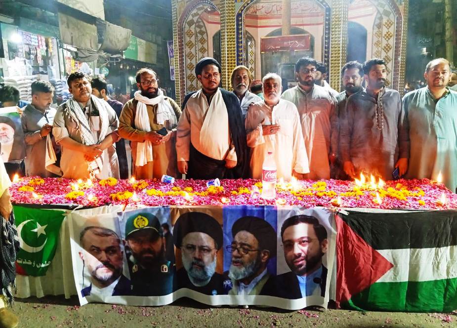 ملتان، ایم ڈبلیو ایم کے زیراہتمام شہید ایرانی صدر اور انکے رفقاء کی یاد میں شمعیں روشن کی گئیں