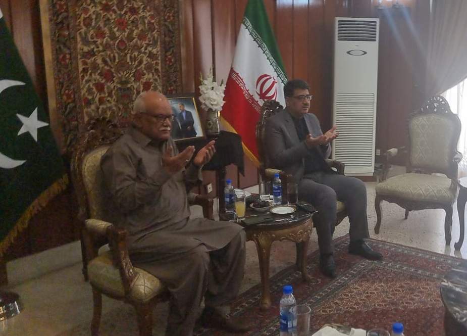 وقار مہدی کی ایرانی قونصل جنرل حسن نوریان سے ملاقات، سید ابراہیم رئیسی کی شہادت پر تعزیت