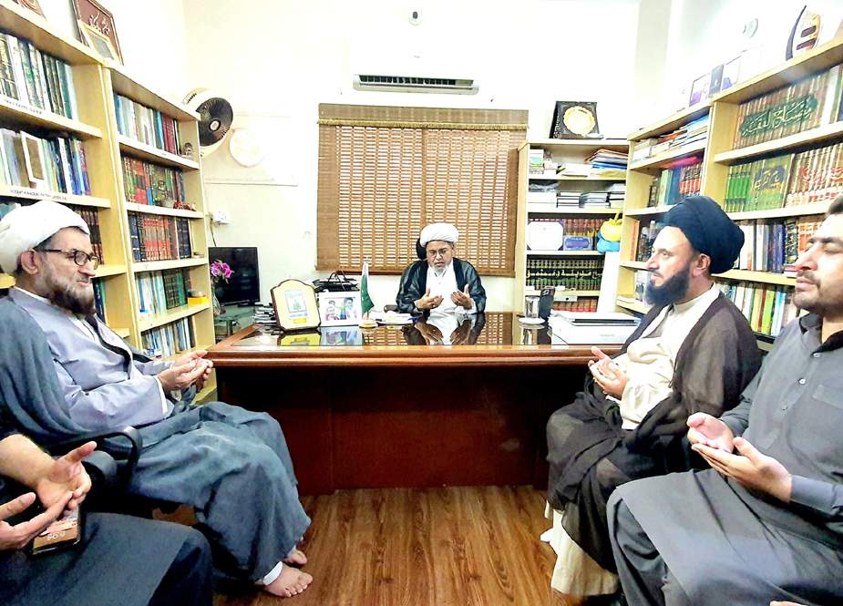 کراچی میں علامہ راحت الحسینی کی علامہ شبیر میثمی سے ملاقات