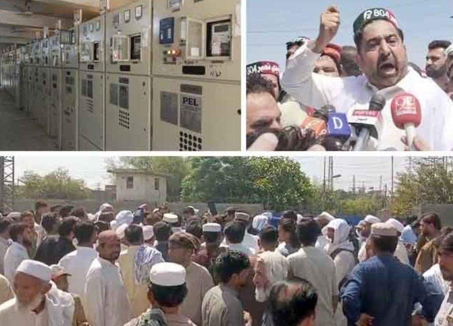 پشاور، لوڈشیڈنگ کیخلاف احتجاج، پی ٹی آئی ایم پی اے نے گرڈ اسٹیشن میں گھس کر فیڈرز چلوا دیئے