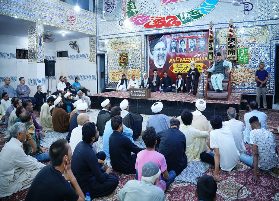 کراچی میں آیت اللہ سید ابراہیم رئیسی اور کے رفقاء کی یاد میں مجلس ترحیم کا انعقاد