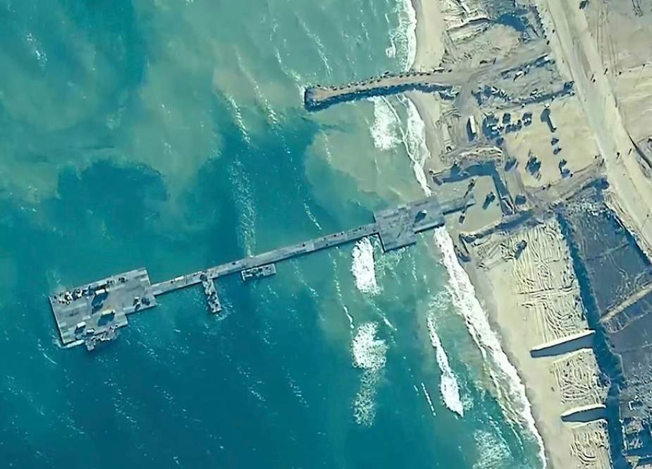 Trident Pier on the coast of Gaza Strip