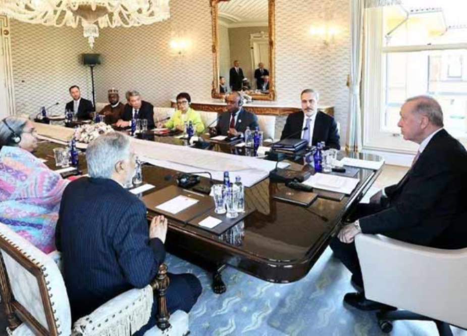 اسحاق ڈار کی ایردوان سے ملاقات، غزہ پر ڈی 8 وزارتی اجلاس کی میزبانی کو سراہا