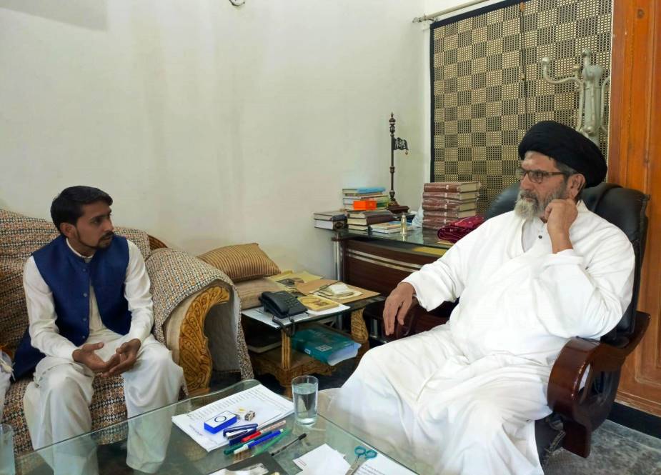 جے ایس او پاکستان کے مرکزی صدر کی علامہ سید ساجد علی نقوی سے ملاقات، داماد کی وفات پر اظہار افسوس 