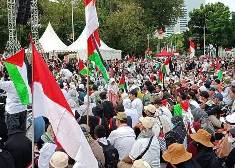 Aksi Damai Aliansi Rakyat Indonesia Bela Palestina Serukan Boikot Produk Pro Israel
