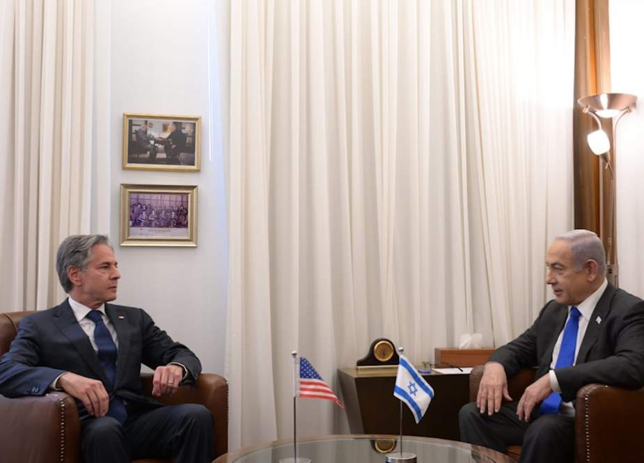 Israeli Prime Minister Benjamin Netanyahu and US Secretary of State Antony Blinken
