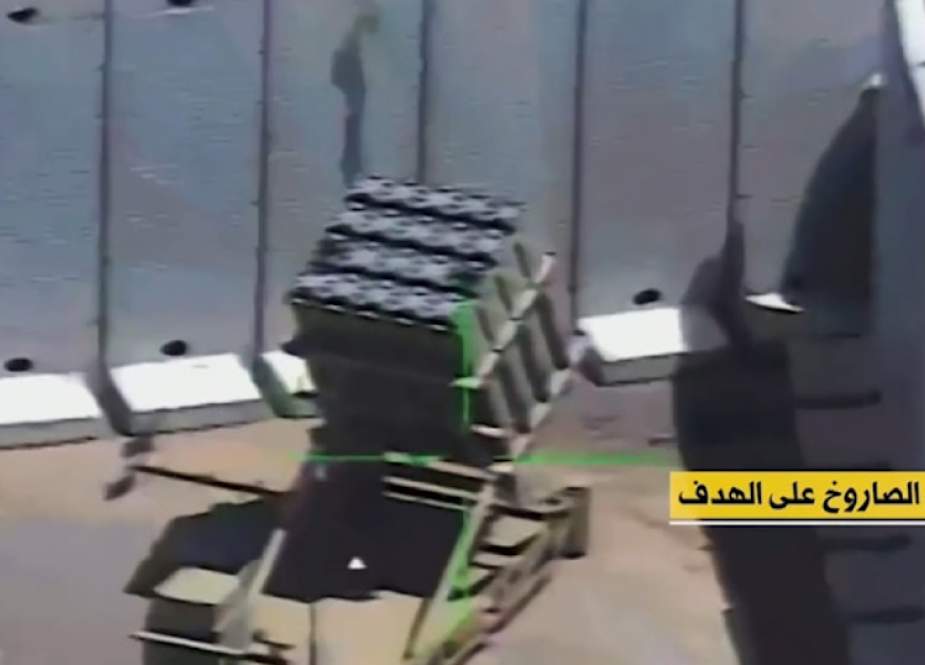 Islamic-Resistance-in-Lebanon-depicting-the-moment-an-Iron-Dome-missile-launching-platform-was-hit-w