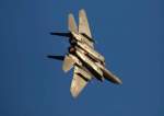 IOF Air Force F-15 flies in the air in Hatzerim air force base, near the Gaza Strip