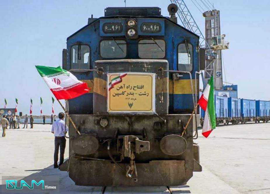 Iranian, Russian, Azerbaijani Officials Inaugurate Rasht-Caspian Railway