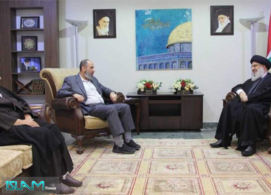 Sayyed Nasrallah Receives SG of Islamic Group