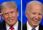 Republican presidential frontrunner Donald Trump and President Joe Biden