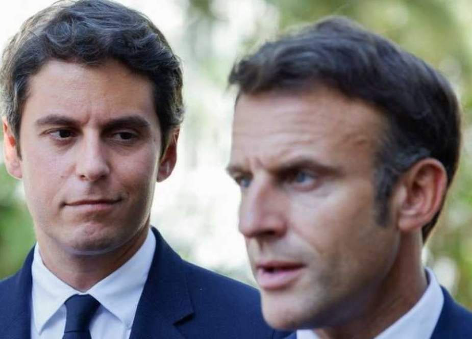 French President Emmanuel Macron and Prime Minister Gabriel Attal