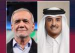 قطر کے امیر کی ایران کے نومنتخب صدر سے ٹیلی فونک گفتگو
