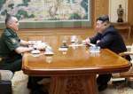 North Korean leader Kim Jong-un, meets with Russian Vice Defense Minister Aleksey Krivoruchko in Pyongyang