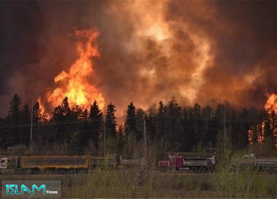 Wildfire Burns Structures in A Town in Canadian Rockies’ Largest National Park